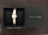 Buy Shop Marc Jacobs Blade White Dial White Leather Strap Watch for Women - MBM1344 USA Online