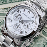 Buy Shop Michael Kors Runway Silver Dial Silver Steel Strap Watch for Women - MK5076 USA Online