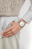Buy Shop Daniel Wellington Petite Sterling Quartz White Dial Silver Mesh Bracelet Watch For Men - DW00100306 USA Online