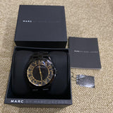 Buy Shop Marc Jacobs Henry Transparent Black Dial Black Steel Strap Watch for Women - MBM3255 USA Online