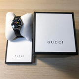 Buy Shop Gucci G-Timeless Moonphase Black Dial Black Leather Strap Watch For Men - YA1264045 USA Online