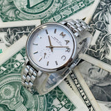 Buy Shop Marc Jacobs Sally White Dial Silver Steel Strap Watch for Women - MBM8642 USA Online