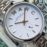 Buy Shop Marc Jacobs Sally White Dial Silver Steel Strap Watch for Women - MBM8642 USA Online