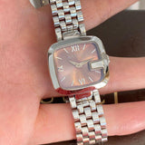 Buy Shop Gucci G-Gucci Brown Dial Silver Steel Strap Watch For Women - YA125413 USA Online