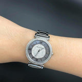 Buy Shop Michael Kors Caitlin Crystal Dial Silver Steel Strap Watch for Women - MK3331 USA Online