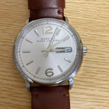 Buy Shop Marc Jacobs Fergus White Dial Brown Leather Strap Watch for Men - MBM5080 USA Online