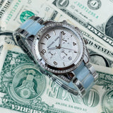 Buy Shop Michael Kors Blair Silver Dial Two Tone Steel Strap Watch for Women - MK6137 USA Online