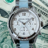 Buy Shop Michael Kors Blair Silver Dial Two Tone Steel Strap Watch for Women - MK6137 USA Online