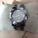 Buy Shop Marc Jacobs Amy Grey Dial Grey Steel Strap Watch for Women - MBM3196 USA Online