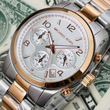 Buy Shop Michael Kors Runway Silver Dial Two Tone Steel Strap Watch for Women - MK5315 USA Online