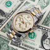 Buy Shop Michael Kors Runway Gold Dial Two Tone Steel Strap Watch for Women - MK5137 USA Online