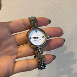 Buy Shop Marc Jacobs Courtney Mother of Pearl White Dial Silver Steel Strap Watch for Women - MJ3459 USA Online