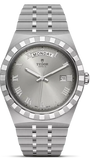 Tudor Royal Day Date Diamonds Automatic Silver Dial Silver Steel Strap Watch for Men - M28600-0002