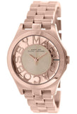Buy Shop Marc Jacobs Henry Rose Gold Dial Rose Gold Steel Strap Watch for Women - MBM3293 USA Online