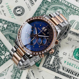 Buy Shop Michael Kors Brinkley Blue Dial Two Tone Steel Strap Watch for Women - MK6205 USA Online