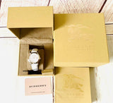 Buy Shop Burberry The City White Dial White Leather Strap Watch for Women - BU9128 USA Online