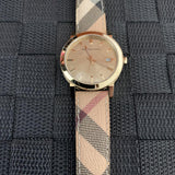 Buy Shop Burberry The City Rose Gold Dial Brown Leather Strap Watch for Women - BU9040 USA Online