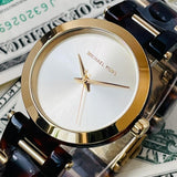 Buy Shop Michael Kors Delray Gold Dial Two Tone Steel Strap Watch for Women - MK4314 USA Online