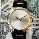 Buy Shop Michael Kors Delray Gold Dial Two Tone Steel Strap Watch for Women - MK4314 USA Online