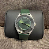 Buy Shop Marc Jacobs Tether Transparent Green Dial Green Leather Strap Watch for Women - MBM1378 USA Online