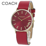 Buy Shop Coach Perry Red Dial Red Leather Strap Watch for Women - 14503852 USA Online