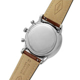 Buy Shop Fossil The Commuter Twist Black Dial Brown Leather Strap Watch for Men - ME1165 USA Online