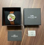 Buy Shop Coach Perry White Dial Brown Leather Strap Watch for Women - 14503514 USA Online