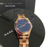 Buy Shop Marc Jacobs Henry Blue Dial Rose Gold Steel Strap Watch for Women - MBM3213 USA Online