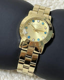 Buy Shop Marc Jacobs Amy Dexter Gold Dial Gold Steel Strap Watch for Women - MBM3218 USA Online