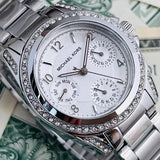 Buy Shop Michael Kors Blair Silver Dial SIlver Steel Strap Watch for Women - MK5612 USA Online