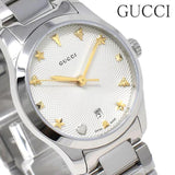 Buy Shop Gucci G Timeless White Dial Silver Steel Strap Watch For Women - YA126572A USA Online
