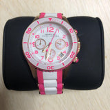 Buy Shop Marc Jacobs Rock Chronograph White Dial Two Tone Silicone Strap Watch for Women - MBM2593 USA Online