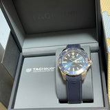 Buy Shop Tag Heuer Aquaracer Blue Dial Blue Rubber Strap Watch for Men - WAY111C.FT6155 USA Online