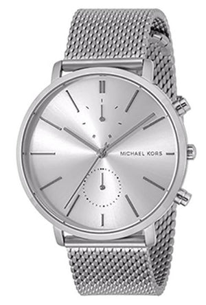 Buy Shop Michael Kors Jaryn Silver Dial Silver Mesh Bracelet Watch for Men - MK8541 USA Online