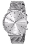 Buy Shop Michael Kors Jaryn Silver Dial Silver Mesh Bracelet Watch for Men - MK8541 USA Online