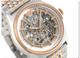 Buy Shop Emporio Armani Meccanico White Dial Two Tone Stainless Steel Watch For Men - AR60002 USA Online