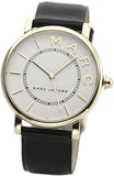 Buy Shop Marc Jacobs Roxy White Dial Black Leather Strap Watch for Women - MJ1532 USA Online