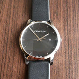 Buy Shop Calvin Klein City Quartz Black Dial Black Leather Strap Watch for Men - K2G2G1C1 USA Online