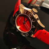 Buy Shop Marc Jacobs Blade Red Dial Red Leather Strap Watch for Women - MBM1210 USA Online