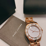 Buy Shop Marc Jacobs Blade White Dial Gold Steel Strap Watch for Women - MBM3075 USA Online