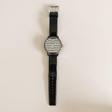 Buy Shop Marc Jacobs Lidia Stripe Glitz Black Dial Black Leather Strap Watch for Women - MBM1166 USA Online