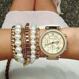 Buy Shop Michael Kors Parker Gold DIal Gold Steel Strap Watch for Women - MK5842 USA Online