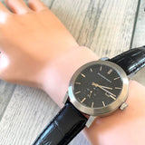 Buy Shop Burberry The City Black Dial Black Leather Strap Watch for Men - BU9906 USA Online