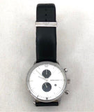 Buy Shop Emporio Armani Gianni White Dial Black Leather Strap Watch For Men - AR0385 USA Online