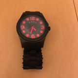 Buy Shop Marc Jacobs Pelly Black Dial Black Silicone Strap Watch for Women - MBM2543 USA Online