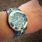 Buy Shop Marc Jacobs Blade Chronograph Black Dial Two Tone Steel Strap Watch for Women - MBM3179 USA Online