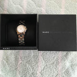 Buy Shop Marc Jacobs Mini Amy White Dial Silver Steel Strap Watch for Women - MBM3055 USA Online