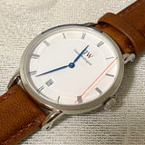 Buy Shop Daniel Wellington Dapper Durham Analog White Dial Brown Leather Strap Watch For Women - DW00100114 USA Online