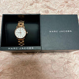 Marc Jacobs Baker White Dial Rose Gold Stainless Steel Watch for Women - MBM3248