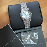 Buy Shop Marc Jacobs Amy White Dial Silver Steel Strap Watch for Women - MBM3217 USA Online